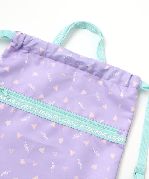 algy（アルジー）の「/ALGY総柄　ナップ_撥水加工（バックパック/リュック・キッズ・ピンク/ラベンダー・FREE）」の21枚目の写真