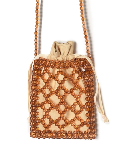 w closet（ダブルクローゼット）の「ビーズショルダーバッグ（ショルダーバッグ・レディース・クリア/パープル/ブラウン・FREE）」の9枚目の写真