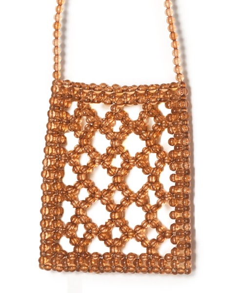 w closet（ダブルクローゼット）の「ビーズショルダーバッグ（ショルダーバッグ・レディース・クリア/パープル/ブラウン・FREE）」の10枚目の写真