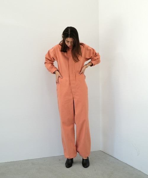 AKTE（アクテ）の「ヘリンボーンジャンプスーツ（つなぎ