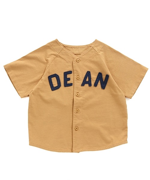 Ocean&Ground（オーシャン&グラウンド）の「ベースボールシャツ（80～140cm）（カーディガン/ボレロ・キッズ・ベージュ/アイボリー/オリーブ・95/130/140/80/90/100/110/120）」の3枚目の写真