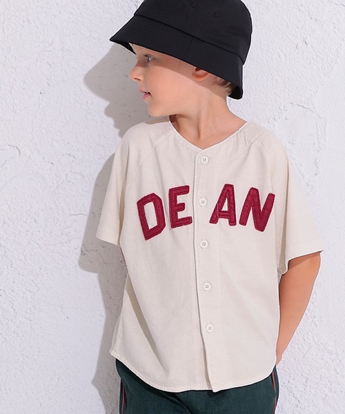 Ocean&Ground（オーシャン&グラウンド）の「ベースボールシャツ（80～140cm）（カーディガン/ボレロ・キッズ・ベージュ/アイボリー/オリーブ・95/130/140/80/90/100/110/120）」の9枚目の写真