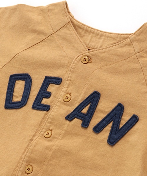 Ocean&Ground（オーシャン&グラウンド）の「ベースボールシャツ（80～140cm）（カーディガン/ボレロ・キッズ・ベージュ/アイボリー/オリーブ・95/130/140/80/90/100/110/120）」の7枚目の写真