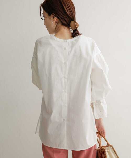 スカラップスリーブブラウス URBAN RESEARCH DOORS（アーバンリサーチドアーズ）の