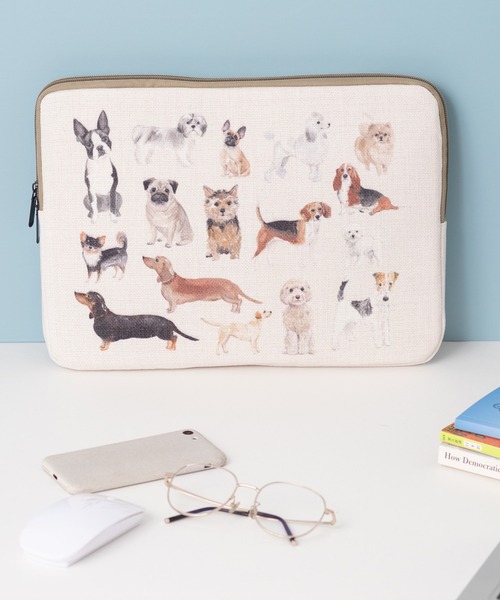 Jubilee(ジュビリー)の「犬・猫・アートデザインなど ノートパソコンPC・タブレットケース 13インチ対応(PC・タブレットケース・レディース・ネイビー/ベージュ系5/ブルー系その他/ベージュ系1/ベージュ系3/ベージュ系2/ブラック系その他/グリーン/ベージュ系4/ブラック/ブルー/ライトブルー/スモークグレー/モカ/ヘザーグレー/クリアブルー/ホワイト×ブルー/ライトピンク/ベージュ系7/ベージュ系8/ベージュ系9/ベージュ系6/ホワイト×イエロー/ブラック系その他2/ブラック系その他3/ホワイト×ライトグレー/グレー/スカイブルー/ライトグレー/イエロー/ピンク・13inch)」の22枚目の写真