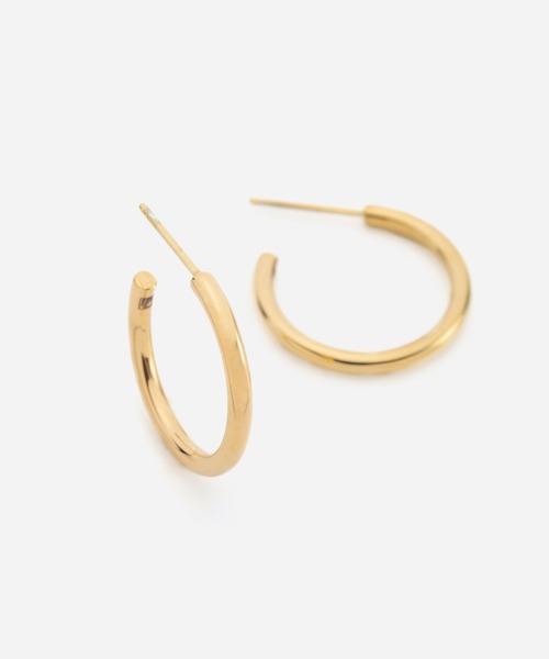 Vaya Con Dios(ヴァヤコンディオス)の「E154 stainless - Hoop pierce(pair)(ピアス(両耳用)・メンズ・シルバー/ゴールド/ブラック・FREE)」の3枚目の写真