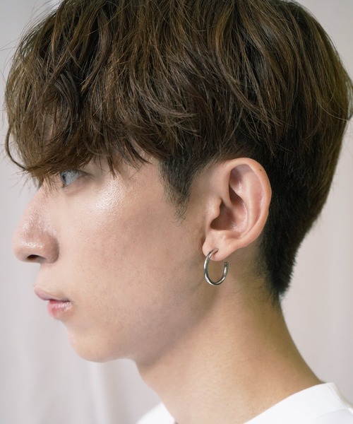 Vaya Con Dios(ヴァヤコンディオス)の「E154 stainless - Hoop pierce(pair)(ピアス(両耳用)・メンズ・シルバー/ゴールド/ブラック・FREE)」の16枚目の写真