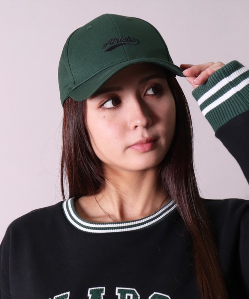 BAYBLO(ベイブロ)の「(KS)【ユニセックス】Athletic 刺繍 ベースボール キャップ(キャップ・メンズ・ホワイト/ブラック/パープル/グリーン・ONE SIZE)」の21枚目の写真