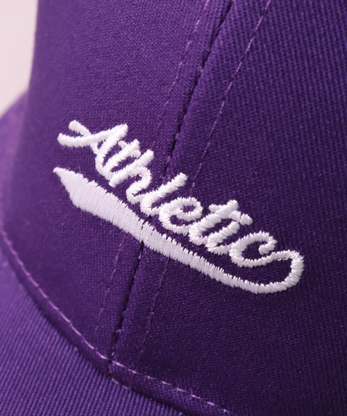BAYBLO(ベイブロ)の「(KS)【ユニセックス】Athletic 刺繍 ベースボール キャップ(キャップ・メンズ・ホワイト/ブラック/パープル/グリーン・ONE SIZE)」の7枚目の写真