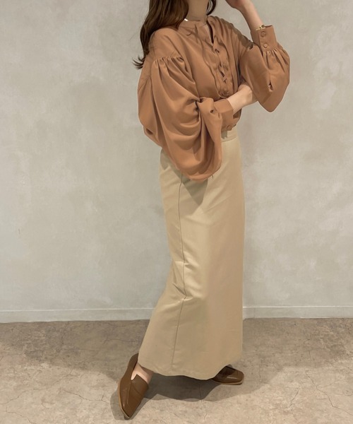 apres jour clair(アプレジュールクレア)の「【apres jour clair】ナロースカート【SETUP着用可能】【ZOZOTOWN限定アイテム】(スカート・レディース・ベージュ/ライトベージュ/ダークブラウン・フリー/X-LARGE)」の22枚目の写真