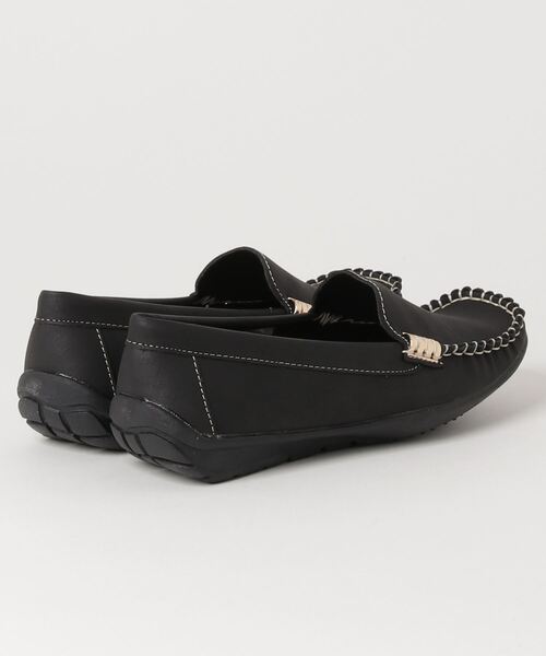 atmos pink(アトモスピンク)の「スクエアトゥ サイドビット モカシン ローファー husky(ローファー・レディース・ホワイト/ブラック/ネイビー・LL/M/L/S)」の4枚目の写真