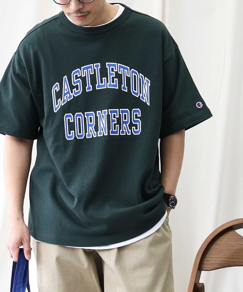 Champion（チャンピオン）の「【Champion】胸ロゴプリントＴシャツ（Tシャツ/カットソー・メンズ・ネイビー/ホワイト/ダークグリーン・M/XL/L）」の10枚目の写真