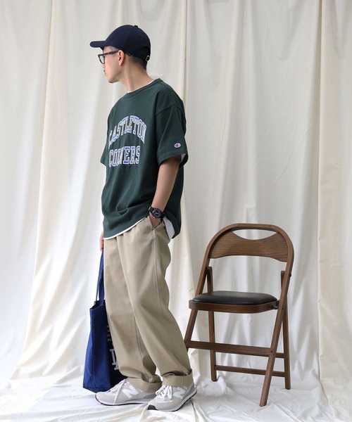 Champion（チャンピオン）の「【Champion】胸ロゴプリントＴシャツ（Tシャツ/カットソー・メンズ・ネイビー/ホワイト/ダークグリーン・M/XL/L）」の11枚目の写真