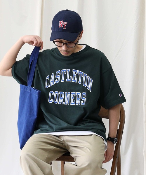 Champion（チャンピオン）の「【Champion】胸ロゴプリントＴシャツ（Tシャツ/カットソー・メンズ・ネイビー/ホワイト/ダークグリーン・M/XL/L）」の12枚目の写真