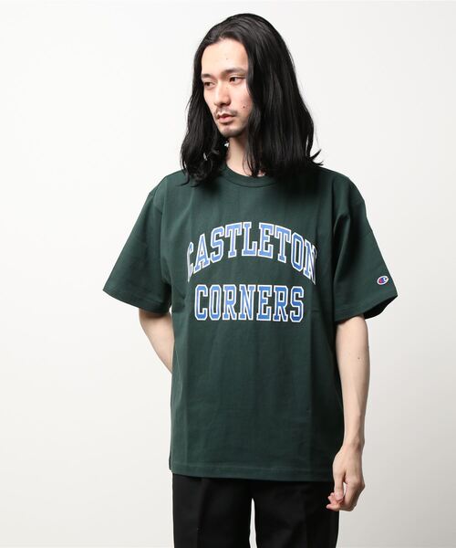 Champion（チャンピオン）の「【Champion】胸ロゴプリントＴシャツ（Tシャツ/カットソー・メンズ・ネイビー/ホワイト/ダークグリーン・M/XL/L）」の17枚目の写真