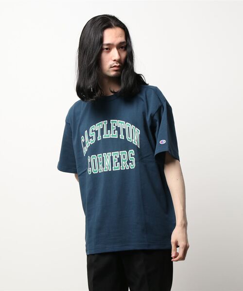 Champion（チャンピオン）の「【Champion】胸ロゴプリントＴシャツ（Tシャツ/カットソー・メンズ・ネイビー/ホワイト/ダークグリーン・M/XL/L）」の18枚目の写真