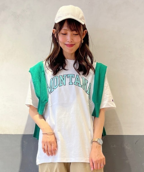 Champion（チャンピオン）の「【Champion】胸ロゴプリントＴシャツ（Tシャツ/カットソー・メンズ・ネイビー/ホワイト/ダークグリーン・M/XL/L）」の21枚目の写真