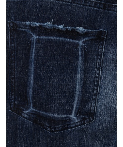 KARL HELMUT(カールヘルム)の「ダメージパッチワークストレッチデニムパンツ(デニムパンツ・メンズ・インディゴブルー・MEDIUM/LARGE/X-LARGE/XX-LARGE)」の8枚目の写真