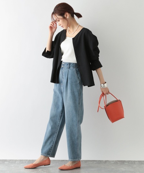 GLOBAL WORK（グローバルワーク）の「Beauteeカップ付きタンク/267024（タンクトップ・レディース・ブラック/ブラウン/オフホワイト・MEDIUM/LARGE）」の8枚目の写真