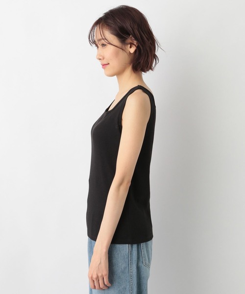 GLOBAL WORK（グローバルワーク）の「Beauteeカップ付きタンク/267024（タンクトップ・レディース・ブラック/ブラウン/オフホワイト・MEDIUM/LARGE）」の19枚目の写真