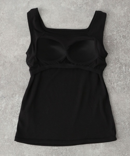 GLOBAL WORK（グローバルワーク）の「Beauteeカップ付きタンク/267024（タンクトップ・レディース・ブラック/ブラウン/オフホワイト・MEDIUM/LARGE）」の5枚目の写真