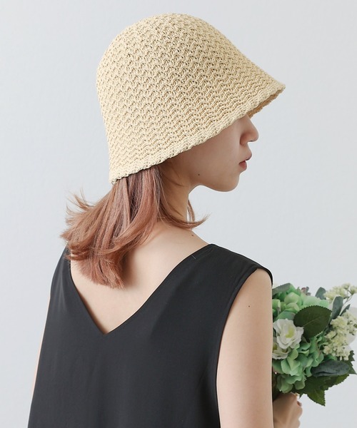 COLONY 2139(コロニートゥーワンスリーナイン)の「雑材バケットハット(ハット・レディース・ブラック/ベージュ・FREE)」の2枚目の写真