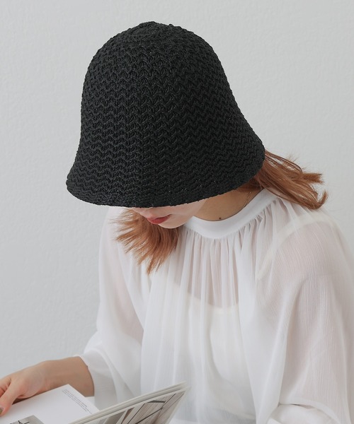 COLONY 2139(コロニートゥーワンスリーナイン)の「雑材バケットハット(ハット・レディース・ブラック/ベージュ・FREE)」の3枚目の写真