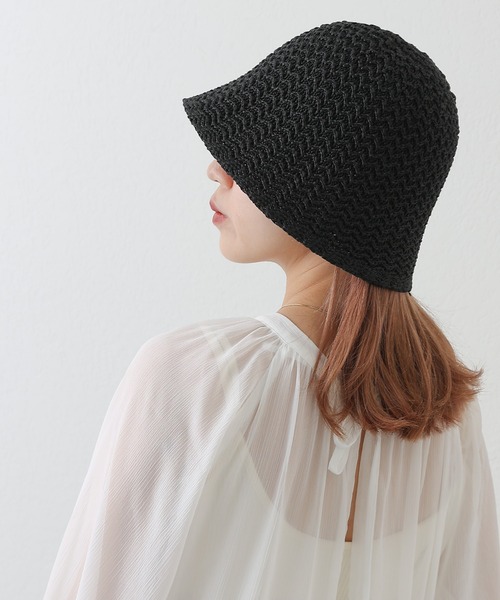 COLONY 2139(コロニートゥーワンスリーナイン)の「雑材バケットハット(ハット・レディース・ブラック/ベージュ・FREE)」の7枚目の写真