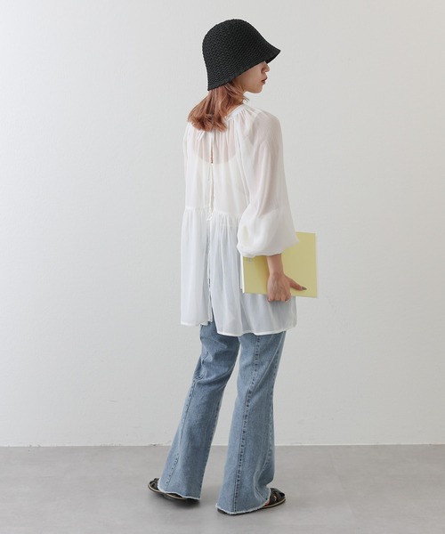 COLONY 2139(コロニートゥーワンスリーナイン)の「雑材バケットハット(ハット・レディース・ブラック/ベージュ・FREE)」の9枚目の写真