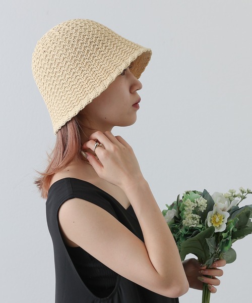 COLONY 2139(コロニートゥーワンスリーナイン)の「雑材バケットハット(ハット・レディース・ブラック/ベージュ・FREE)」の11枚目の写真