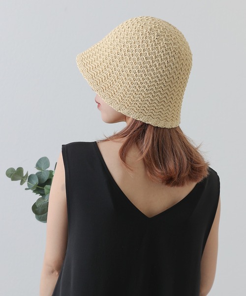 COLONY 2139(コロニートゥーワンスリーナイン)の「雑材バケットハット(ハット・レディース・ブラック/ベージュ・FREE)」の12枚目の写真