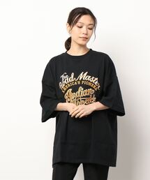 INDIAN（インディアン）の「★INDIAN★刺繍+プリント　オーバーサイズTシャツ（Tシャツ/カットソー）」