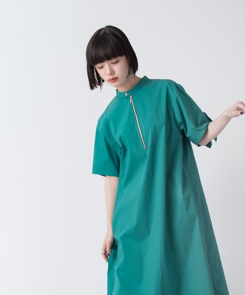 La SRIC（ラスリック）の「La SRIC / 半袖バックフリルOP（ワンピース・レディース・ベージュ/グリーン/ブルー・38）」の15枚目の写真