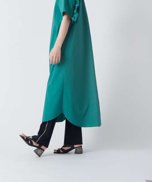 La SRIC（ラスリック）の「La SRIC / 半袖バックフリルOP（ワンピース・レディース・ベージュ/グリーン/ブルー・38）」の19枚目の写真