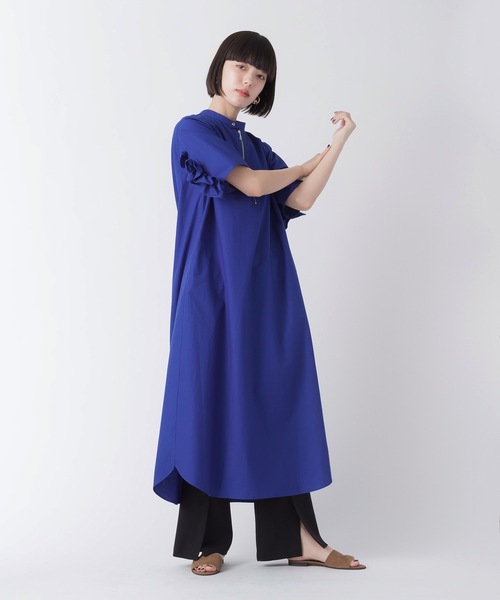 La SRIC（ラスリック）の「La SRIC / 半袖バックフリルOP（ワンピース・レディース・ベージュ/グリーン/ブルー・38）」の20枚目の写真