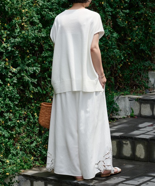 BEARDSLEY（ビアズリー）の「裾カット刺繍パンツ（その他パンツ・レディース・ブラック/ホワイト・1/0）」の16枚目の写真