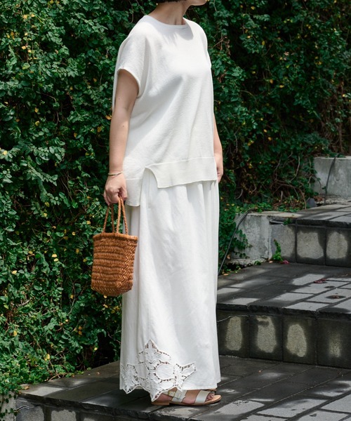 BEARDSLEY（ビアズリー）の「裾カット刺繍パンツ（その他パンツ・レディース・ブラック/ホワイト・1/0）」の15枚目の写真