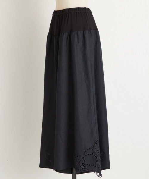 BEARDSLEY（ビアズリー）の「裾カット刺繍パンツ（その他パンツ・レディース・ブラック/ホワイト・1/0）」の19枚目の写真