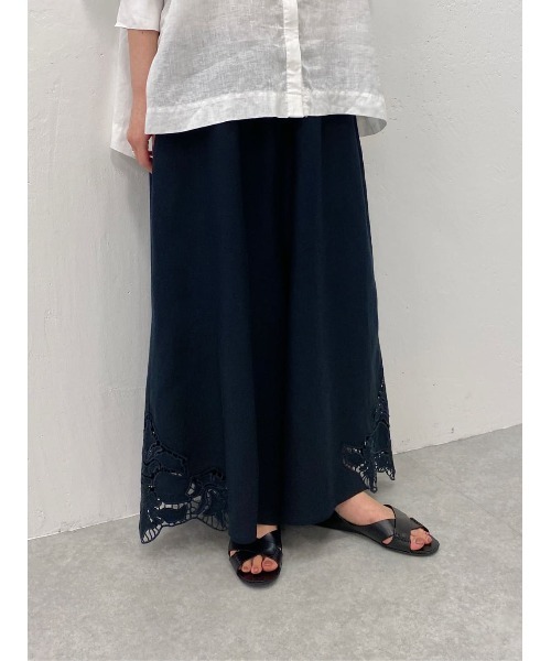 BEARDSLEY（ビアズリー）の「裾カット刺繍パンツ（その他パンツ・レディース・ブラック/ホワイト・1/0）」の20枚目の写真
