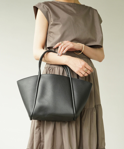 IAMUSE(アイアミューズ)の「シンプルトートバッグ S0070【IAMUSE】(トートバッグ・レディース・ホワイト/ブラック・FREE)」の21枚目の写真