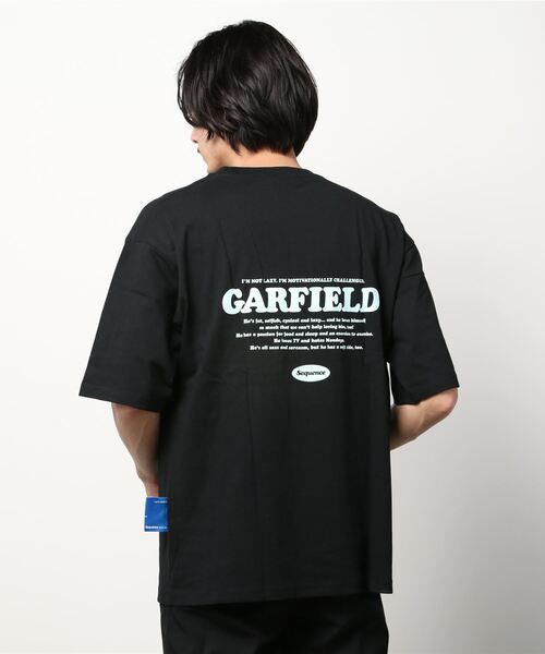B ONE SOUL（ビーワンソウル）の「【GARFIELD/ガーフィールド】タイポグラフィ バックデザインプリントTシャツ（Tシャツ/カットソー・メンズ・ブラック/ブルー/ホワイト・M/L）」の7枚目の写真