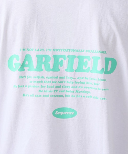 B ONE SOUL（ビーワンソウル）の「【GARFIELD/ガーフィールド】タイポグラフィ バックデザインプリントTシャツ（Tシャツ/カットソー・メンズ・ブラック/ブルー/ホワイト・M/L）」の11枚目の写真