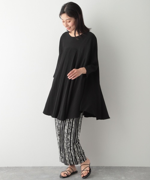 LEPSIM(レプシィム)の「ヨウリュウキリカエチュニック 274204(Tシャツ/カットソー・レディース・オフホワイト/ブラック/レッド・FREE)」の10枚目の写真