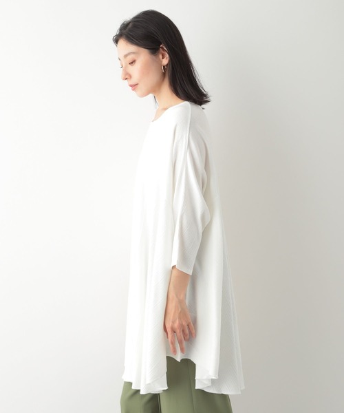 LEPSIM(レプシィム)の「ヨウリュウキリカエチュニック 274204(Tシャツ/カットソー・レディース・オフホワイト/ブラック/レッド・FREE)」の13枚目の写真
