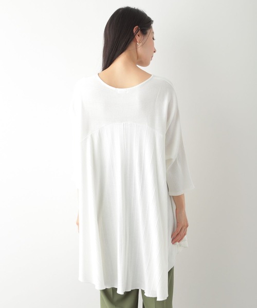 LEPSIM(レプシィム)の「ヨウリュウキリカエチュニック 274204(Tシャツ/カットソー・レディース・オフホワイト/ブラック/レッド・FREE)」の14枚目の写真
