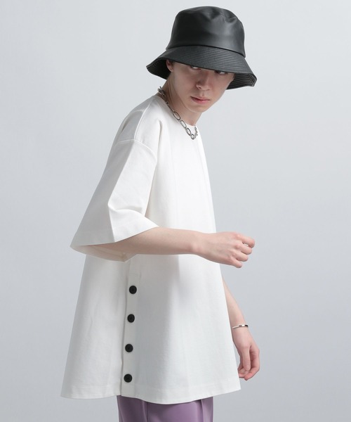 HARE（ハレ）の「テントラインBIGカットソー(HARE)（Tシャツ/カットソー・メンズ・ブラック/ブラウン/オフホワイト/ホワイト系その他/ブラック系その他・SMALL/MEDIUM）」の3枚目の写真