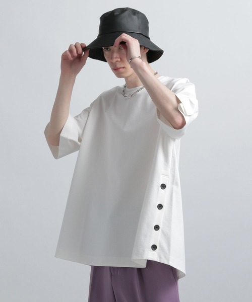 HARE（ハレ）の「テントラインBIGカットソー(HARE)（Tシャツ/カットソー・メンズ・ブラック/ブラウン/オフホワイト/ホワイト系その他/ブラック系その他・SMALL/MEDIUM）」の8枚目の写真