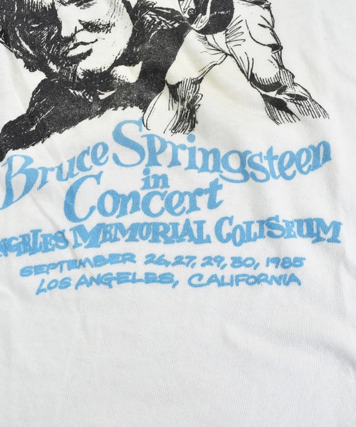 VINTAGE(ヴィンテージ)の「【ヴィンテージ古着】BRUCE SPRINGSTEEN / ブルース・スプリングスティーン 3/4 ラグランスリーブTシャツ(Tシャツ/カットソー・メンズ・ホワイト・MEDIUM)」の5枚目の写真