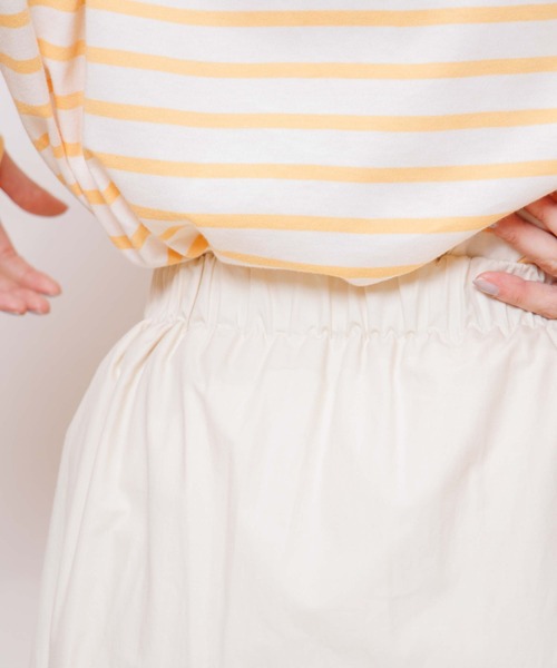 flower（フラワー）の「タックギャザースカート（スカート・レディース・ホワイト/アイボリー・FREE）」の10枚目の写真