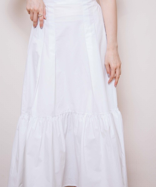 flower（フラワー）の「タックギャザースカート（スカート・レディース・ホワイト/アイボリー・FREE）」の12枚目の写真